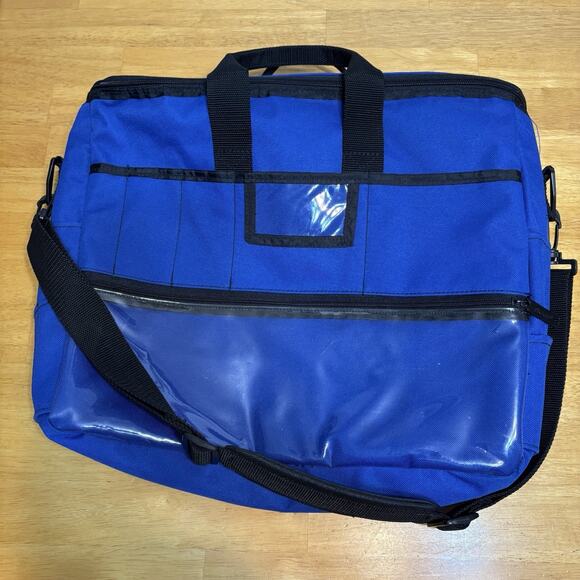 Fiskars Bag Tote Organizer Zip Arts Crafts Scrapbook 12‎ Scissor Slots Blue F5 - Picture 1 of 9